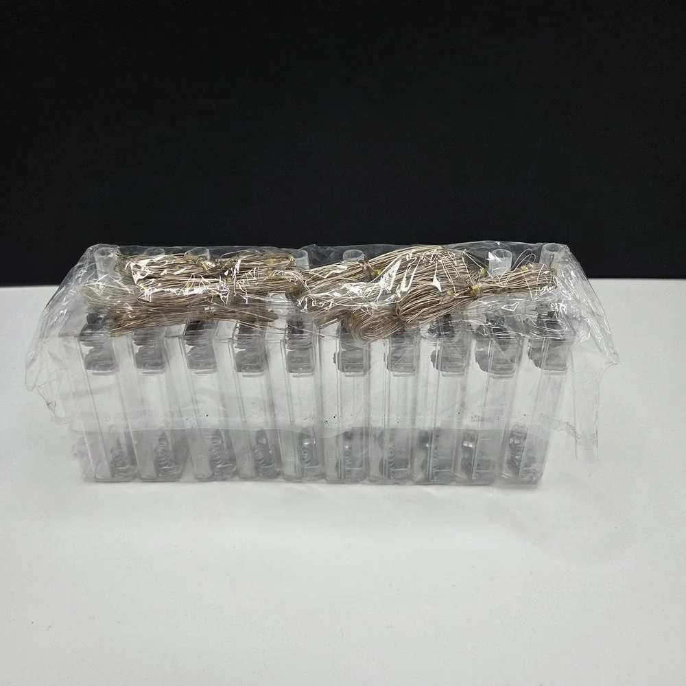 12 Pack LED Fairy String Lights Warm White Copper Wire Battery Operated New